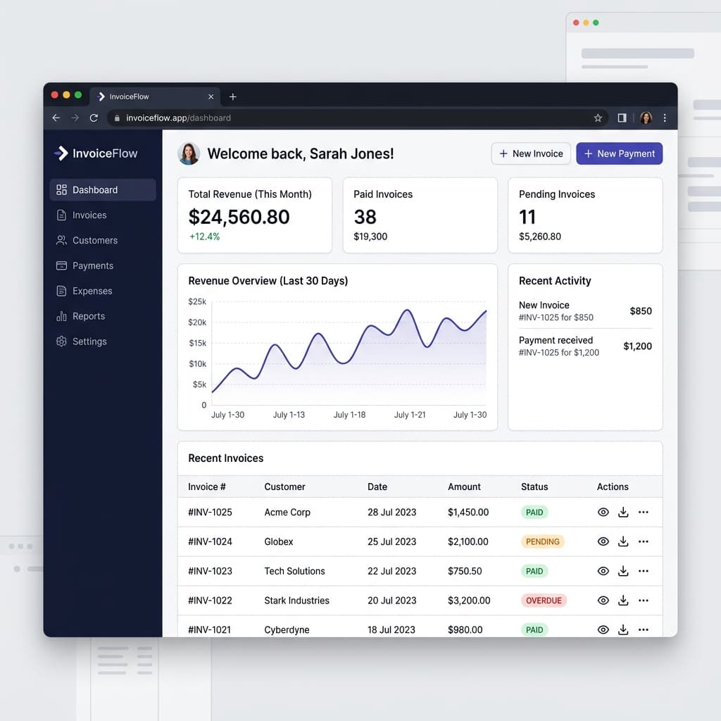 InvoiceFlow Dashboard